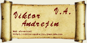 Viktor Andrejin vizit kartica